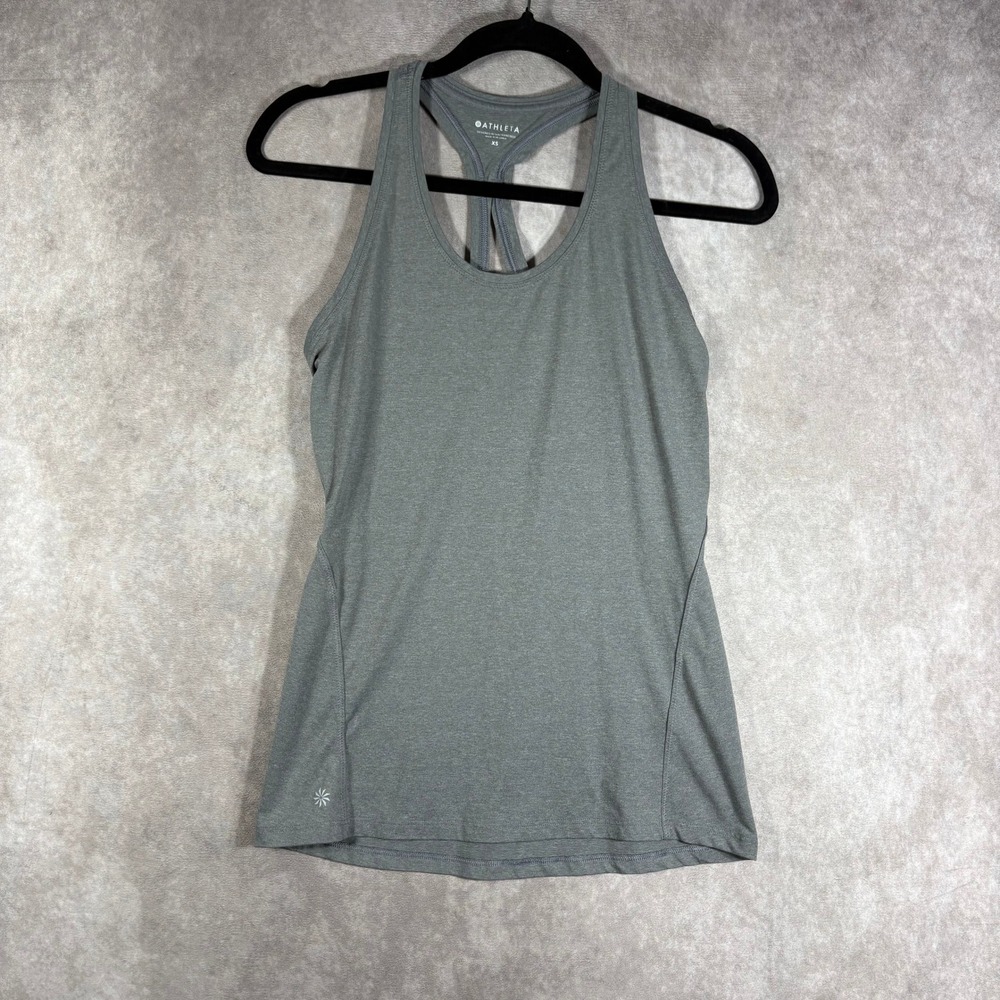 Athleta Tank Top Womens XS Gray Ultimate Tank Racerback Activewear Yoga Running